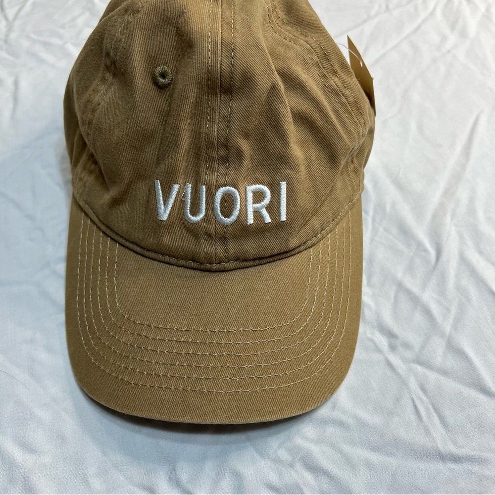 Vuori Ball Cap Hat Camel Tan NWT Unisex Mens Womens Adjustable Logo